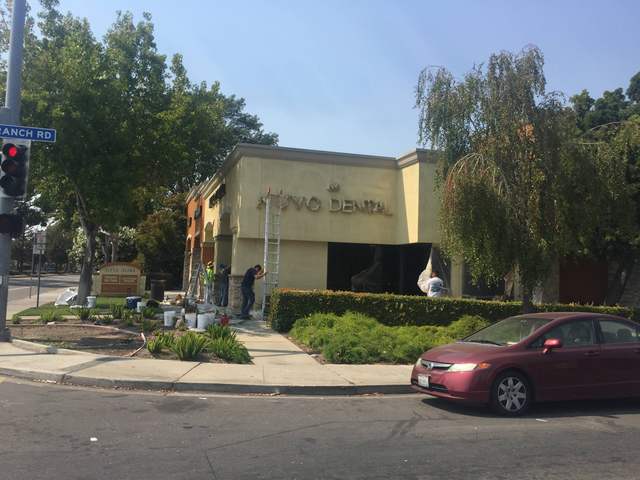 Office building exterior painted by Color Pros